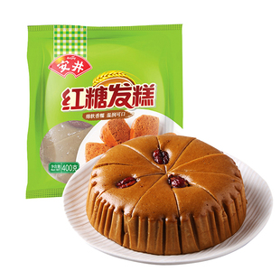 安井 红糖发糕400g 红枣糕 传统宴会小米糕速食早餐馒头点心香软