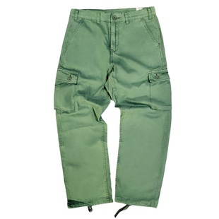 美式重磅复古军裤多袋裤工装裤缩脚裤休闲男日系军绿多袋军装裤
