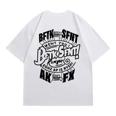 美式复古纯棉t恤男宽松短袖