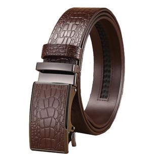 男士内穿头层牛皮真皮皮带内扣自动扣裤腰带商务百搭中青年腰带