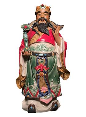 石湾公仔陶瓷新居乔迁福禄寿三星