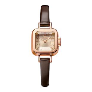 正品聚利时细带小巧女表韩版学生皮带复古小方糖手表女款显白显瘦