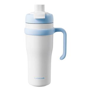 乐扣乐扣巨无霸保温杯大容量水杯女生吸管杯子高颜值陶瓷覆层内胆