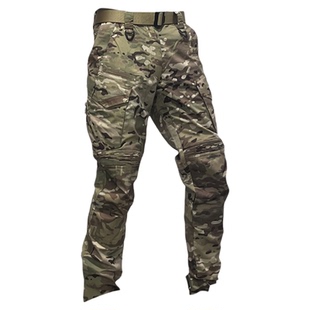 新春秋男户外弹力CP迷彩战术长裤束脚冲锋裤耐磨防水直筒工装登山
