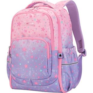 卡拉羊新款小学生书包男女生儿童减负护肩大容量双肩包英伦校园风