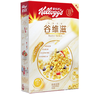 家乐氏谷维滋蜂蜜燕麦圈可可球进口即食冲饮谷物圈粗粮泡牛奶早餐