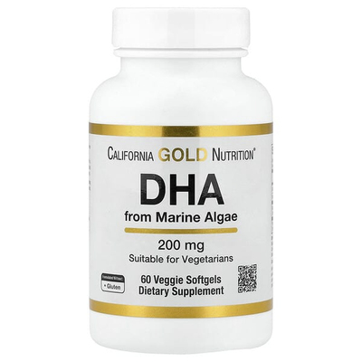 California Gold Nutrition,海藻 DHA，素食 Omega，200 毫克，60