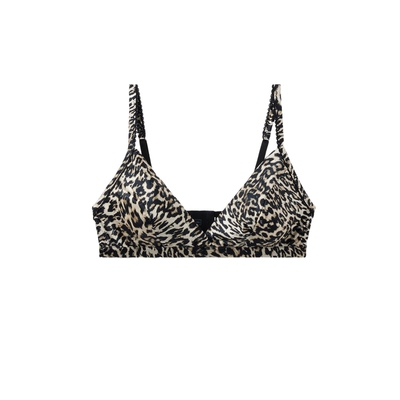 Intimissimi意舒漫EMMA桑蚕丝舒适柔软豹纹三角杯文胸RSD2587