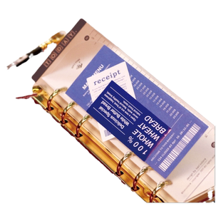 本字时多 活页本尺 可拆卸书签收纳测量索引 多功能 手帐DIYA5A6标准六孔金属活页收纳周边替芯  手账本装饰