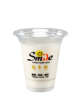 口径奶茶杯带盖一次性商用