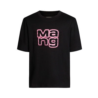 曼加龙夏季凉感时尚短袖T恤男