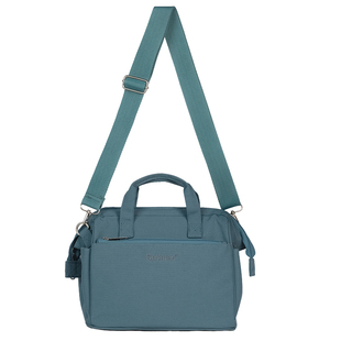 Qminica通勤斜挎包11寸平板手提包旅行大容量收纳带娃出门单肩包