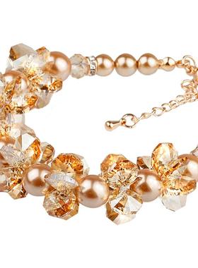 鸿澜时尚风百搭气质奥地利水晶