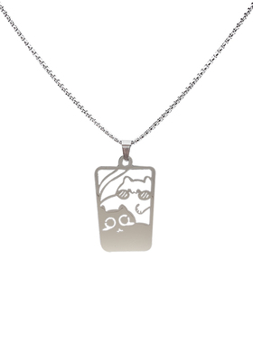 HiYOUNG原创合金动漫猫项链