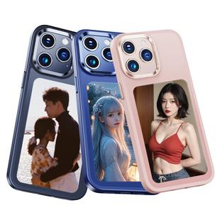 仙森元苹果17手机壳iphone16promax墨水屏手机支架壳15Pm新款14Pro硅胶NFC显示屏高级感13保护套带智能投屏p