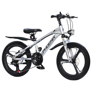 凤凰自行车24寸大童男女孩21速减震碟刹青少年中学生单车