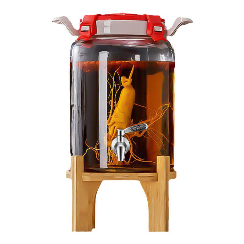 加厚带龙头专用泡酒玻璃瓶