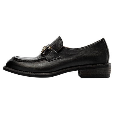 NineWest/玖熙厚底乐福鞋女复古