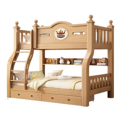 实木上下双层床高低子母床儿童床