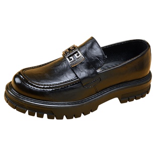 商务休闲男鞋高级感男士皮鞋年轻款2026新款婚礼一脚蹬乐福鞋男款