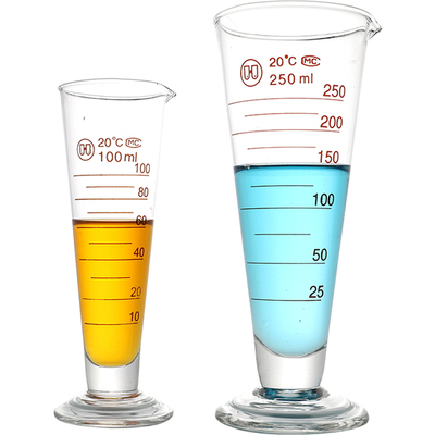 【量大优惠】玻璃三角量杯食品级