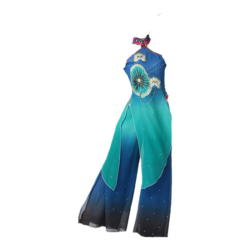 新款桃李杯艺考古典舞羽化灵蛇舞蹈裙秧歌服民族舞蹈服装演出服女
