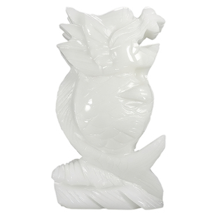 白玉鱼化龙摆件独占招财旺运龙头鱼鳌头家居办公室风水玉石摆设