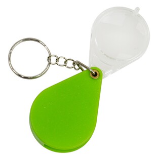 折叠放大镜10倍袖珍迷你钥匙扣老人阅读鉴定用钱币文玩邮票手持式