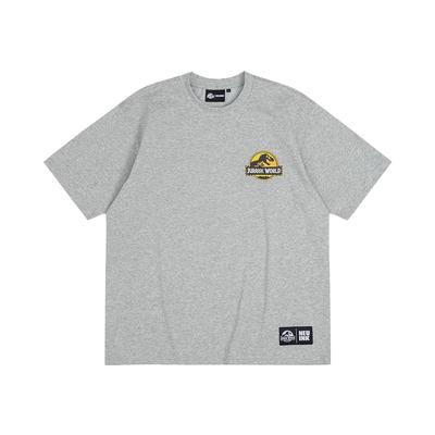 jurassic world侏罗纪世界 夏季新款潮牌徽章凉感男女同款短袖T恤