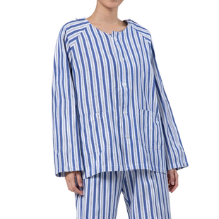 菱泉病号服女透气睡衣医用护理服病人老人医院患者易穿脱卧床服夏