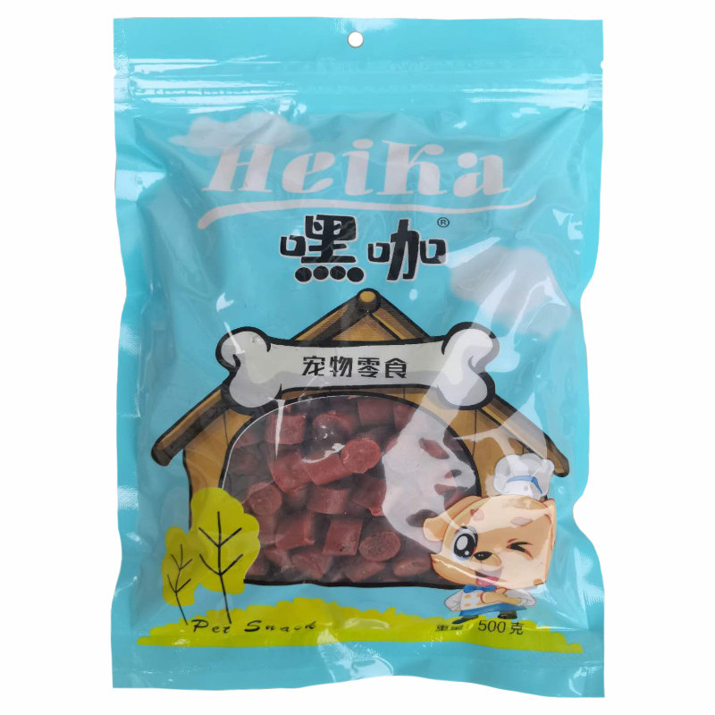 嘿咖宠物零食狗狗500g牛肉条牛肉粒幼犬训练奖励成犬日常零食包邮