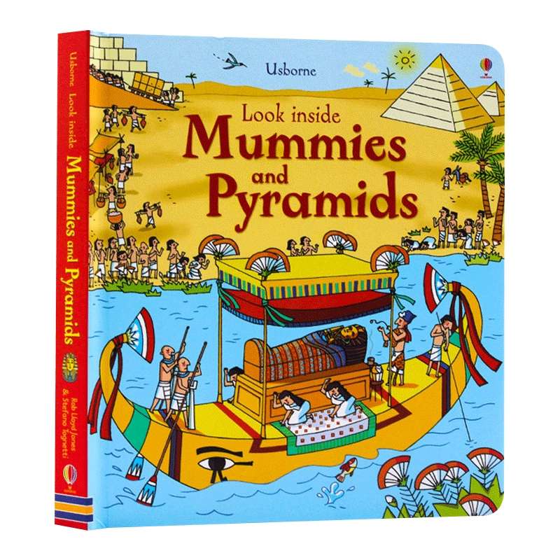 木乃伊和金字塔 英文原版绘本 Look Inside Mummies and Pyramids 儿童科普百科图书 偷偷看 进口英语书 Usborne Publishing Ltd