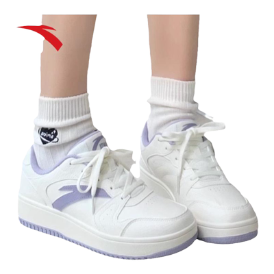 安踏元年2板鞋女小白鞋运动鞋