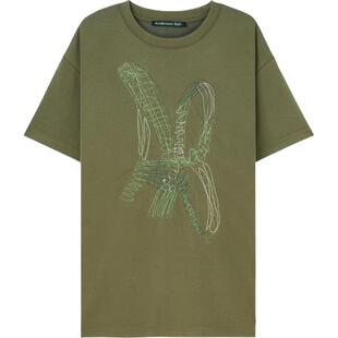 【折扣】Andersson Bell 春夏男女同款宽松刺绣混纺T恤