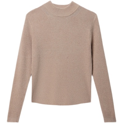 半高领短款毛衣女套头内搭修身