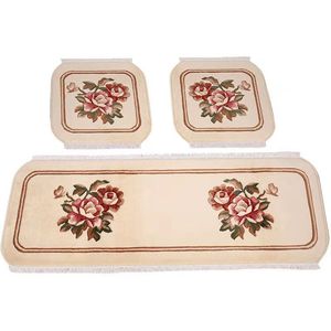 纯羊毛汽车三件套坐垫地毯式无靠背免捆绑加厚防滑底保暖座垫包邮