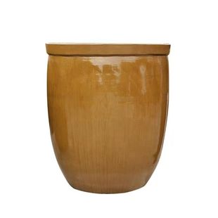 大水缸老式家用储水陶瓷庭院造景养鱼土陶专用酸菜缸发酵缸腌菜缸