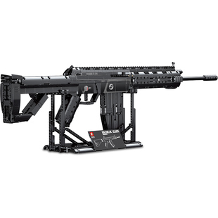 M416拼装枪武器可发射男孩积木高难度步枪98k模型WAM玩具生日礼物