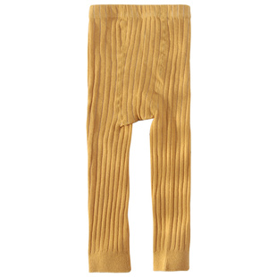 儿童打底裤宝宝婴儿春秋男童女童针织纯棉外穿裤袜秋冬九分不连脚