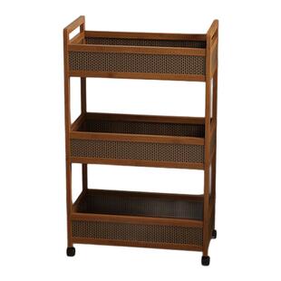 移动小推车书架落地置物架子带轮零食架沙发边几收纳架简易储物架