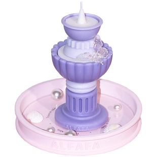 sort中国ALFAFA许愿池喷泉叠叠蜡香薰蜡烛礼盒艺术装饰摆件少女心