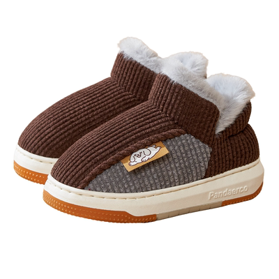 牛筋底外穿棉鞋男儿童保暖棉拖鞋