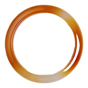 天然高冰原色红玛瑙手镯巴西复古红色玉髓冰透翡翠镯子送妈妈礼物