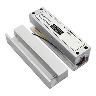 上下无框玻璃门电插锁上下无框锁铝合金玻璃门夹锁四芯低温电插锁