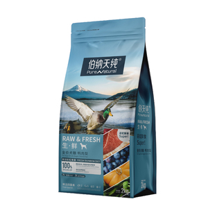 伯纳天纯生鲜super狗粮冻干全价鲜肉成犬幼犬通用鸭肉梨犬粮囤货
