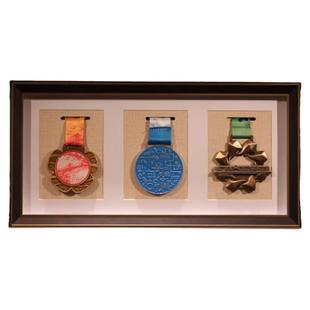 马拉松奖牌展示架收纳奖章展示框实木摆台相框keep荣誉徽章纪念