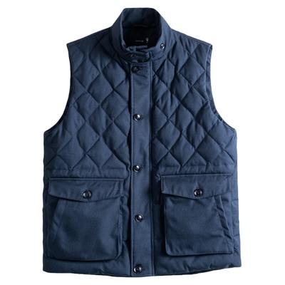 中年宽松爸爸羽绒马甲男