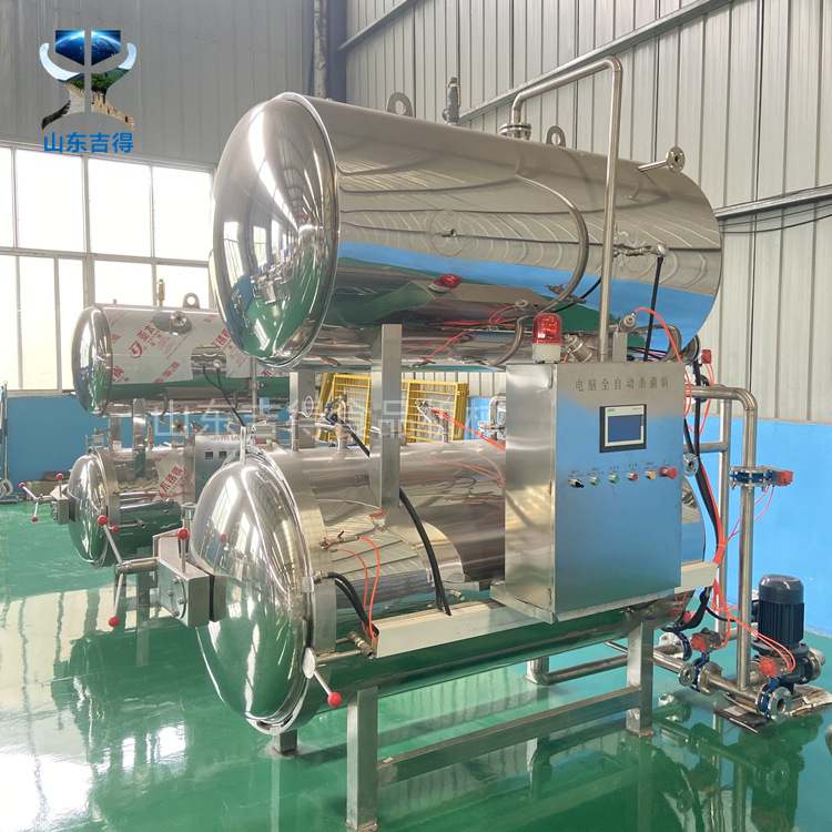 非标单锅烧鸡杀菌锅 电加热鸭肉灭菌釜 全自动高温杀菌锅实体工厂