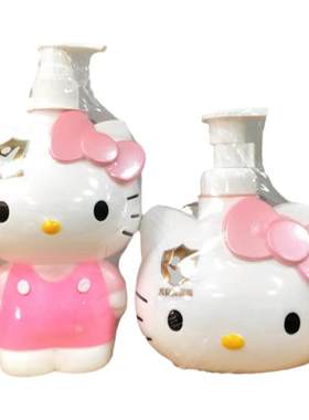 初酷奶龙可爱儿童洗发水沐浴露二合一宝宝洗护卡通hellokitty