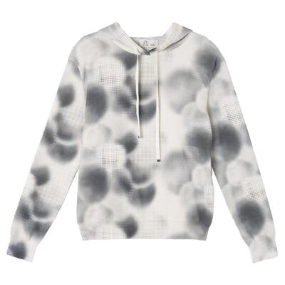 OTT【商场同款】春季款满幅波点印花图案针织衫休闲套头毛女装